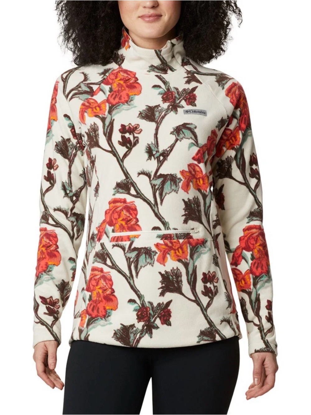 Columbia Ali Peak 1/4 Zip Fleece Pullover in Woodland Floral